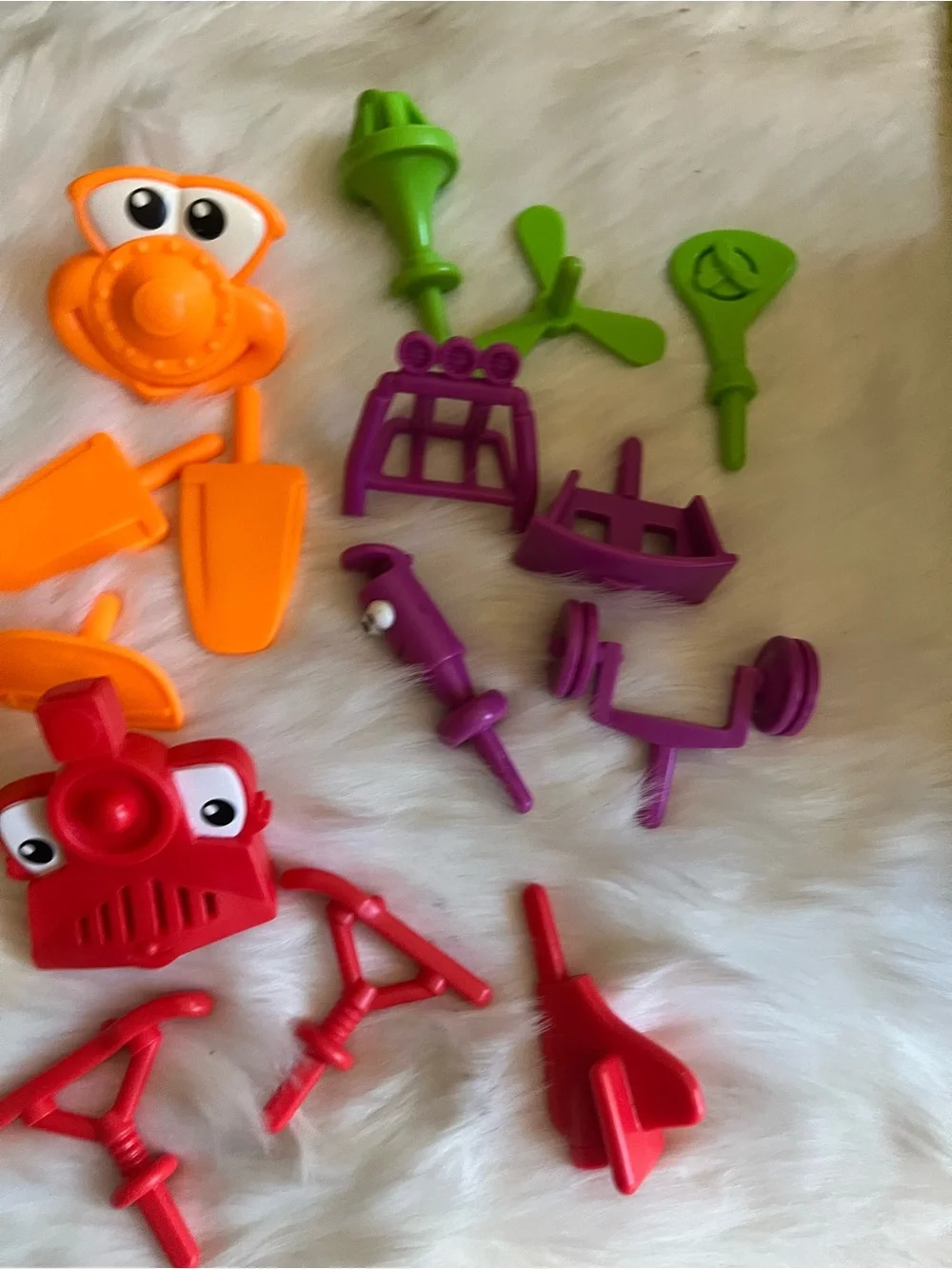 Kids playdoh transportation set